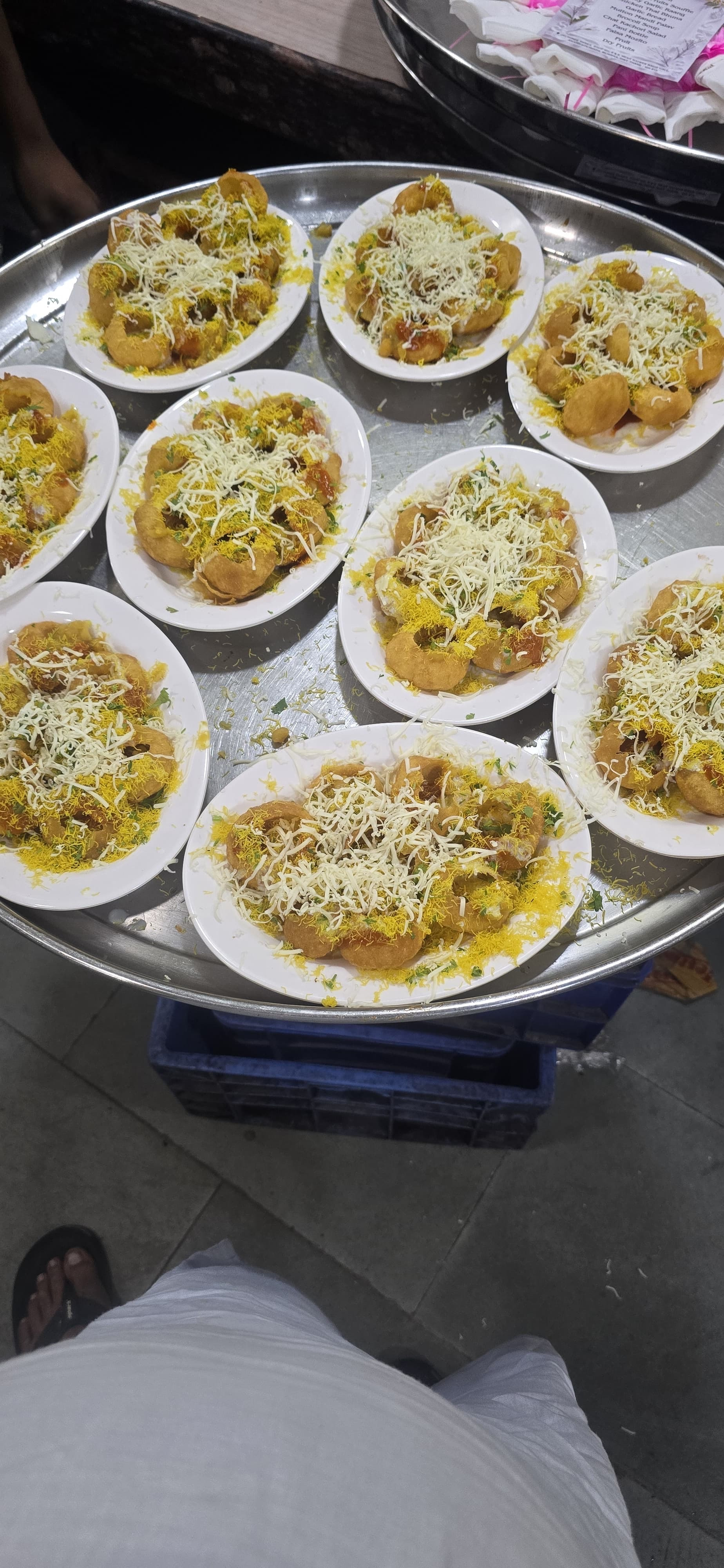 CHEESE DAHI PURI SALAD